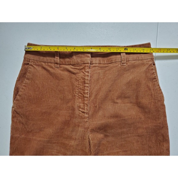 VTG Boden Corduroy Flare Pants Brown High Rise Women's 8 Long Tall Academia - Picture 7 of 10